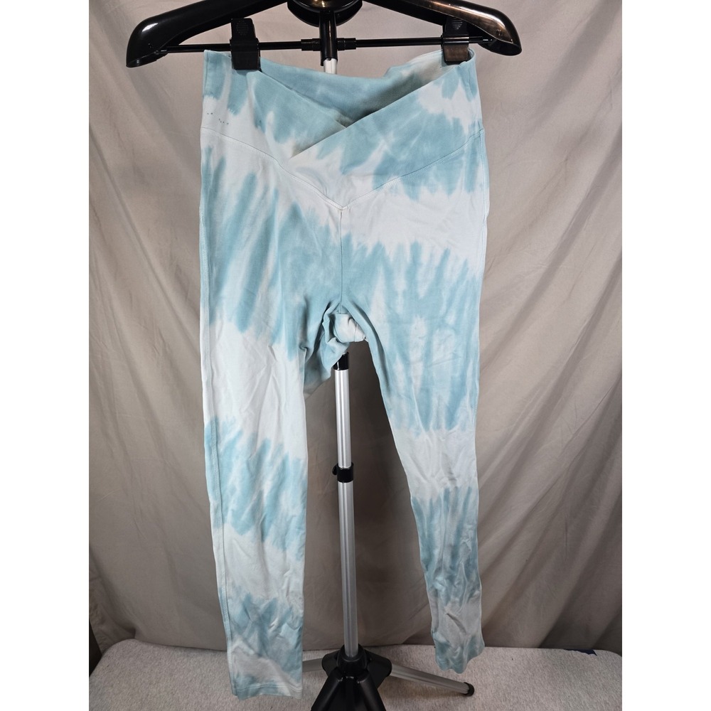 Pink Victorias Secret Womens Legging Large Blue Tie Die V Crossover Yoga Gym